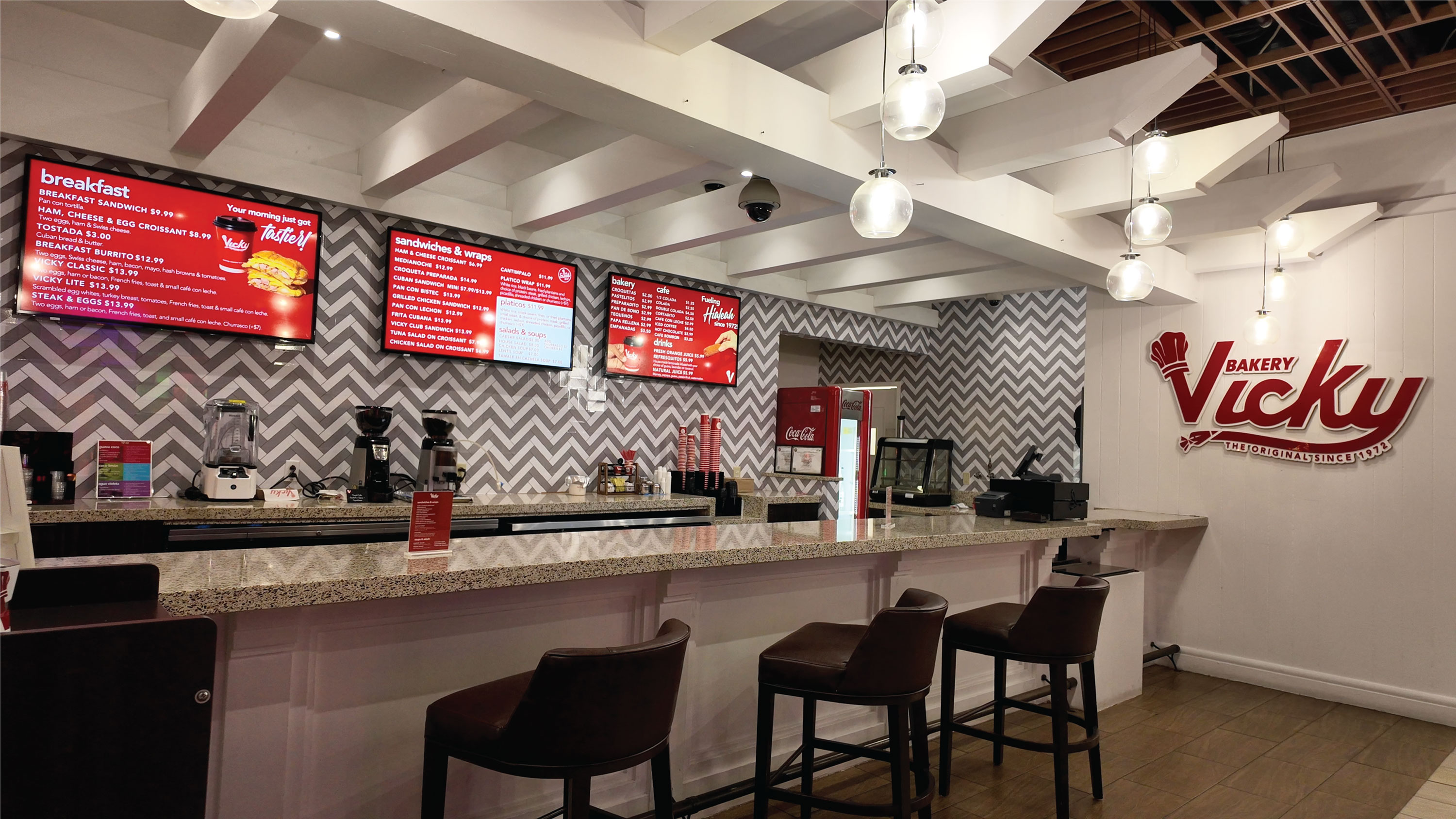 Counter at Vicky Bakery