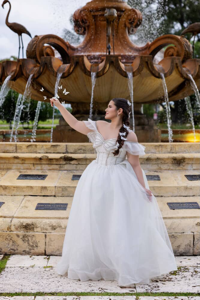 Woman dress fountain